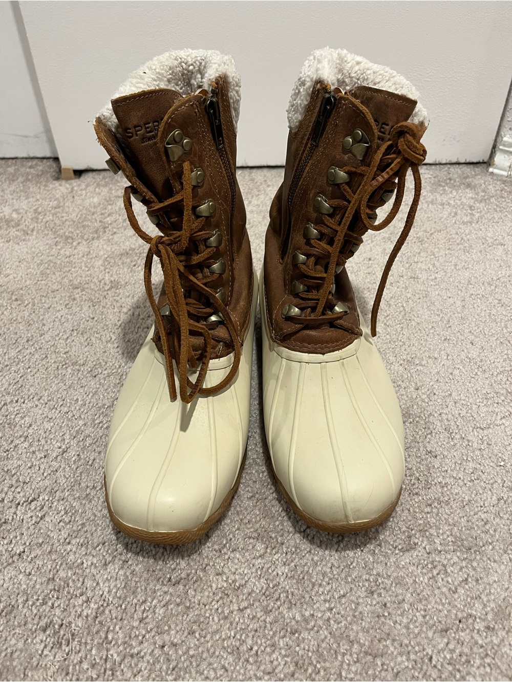 Sperry Saltwater Tall Leather Cozy Boots